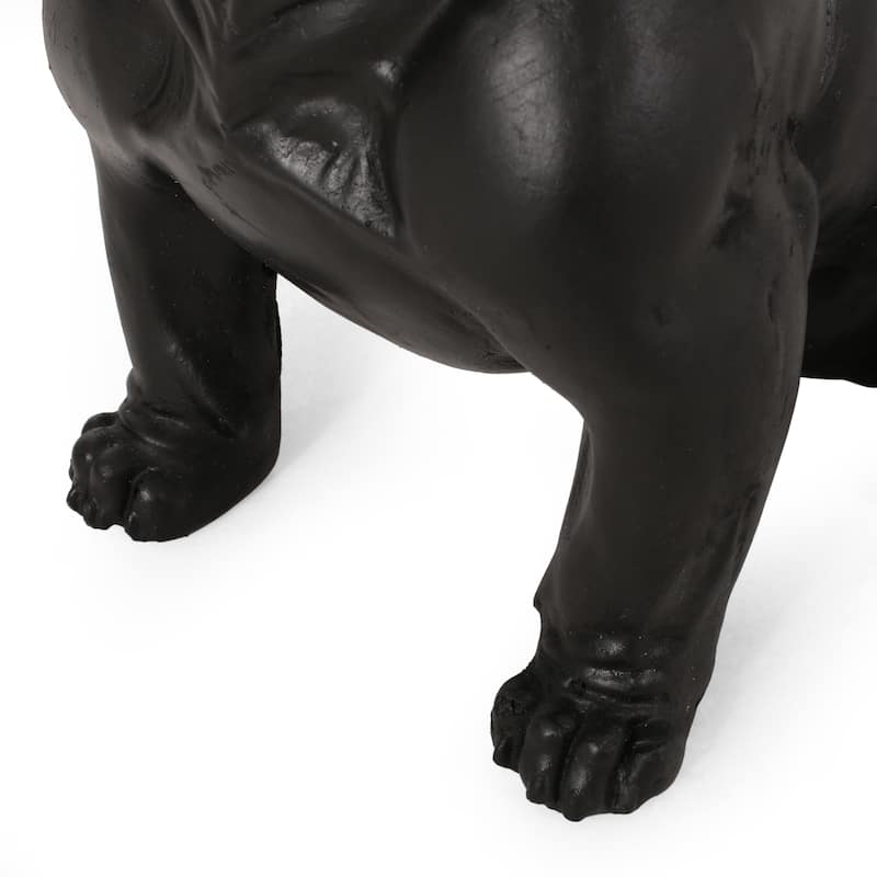 Outdoor Dog Garden Glass Sculpture