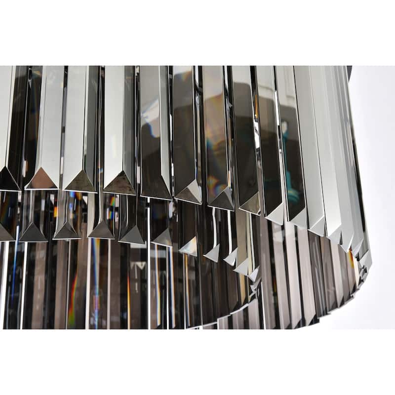 Royce Edge 8-Light Matte Black Chandelier