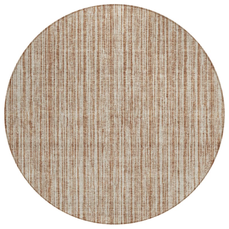 HomeRoots Striped Transitional Rectangle Outdoor Rug