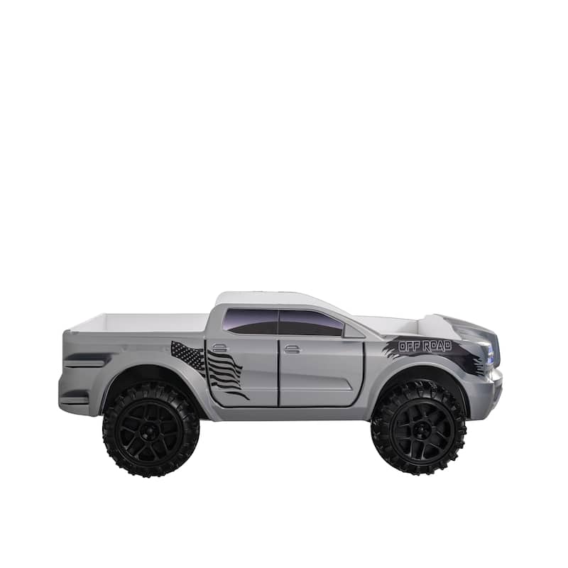 Billy Mordern Plastic Pickup Truck Kids Bed with Light and Sound by Furniture of America