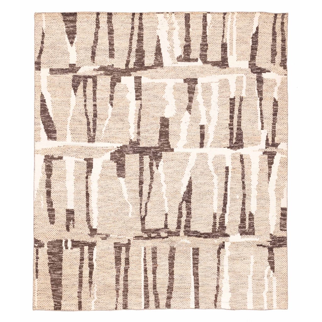 ECARPETGALLERY Hand-knotted Tangier Tan Wool Rug - 8'5 x 9'11