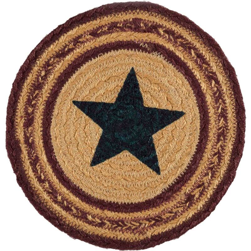 Potomac Jute Trivet Stencil Star 8 - Trivet 8
