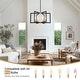 preview thumbnail 7 of 9, 6-Light Candlestick Hanging Linear Foyer Chandelier Lighting for Dining Room Kitchen Island