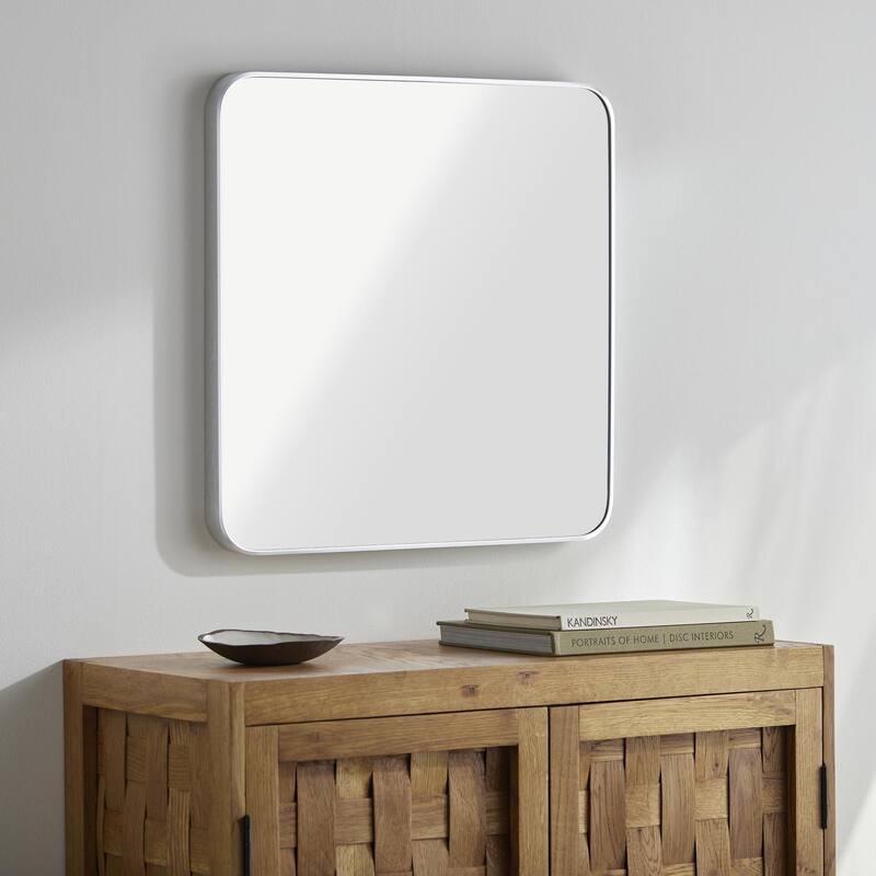 Livabliss Aranya Modern Aluminum Square Accent Mirror