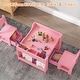 preview thumbnail 6 of 16, Kids Art Table and Chair Set, 3 in 1 Activity Table with 2 Chairs