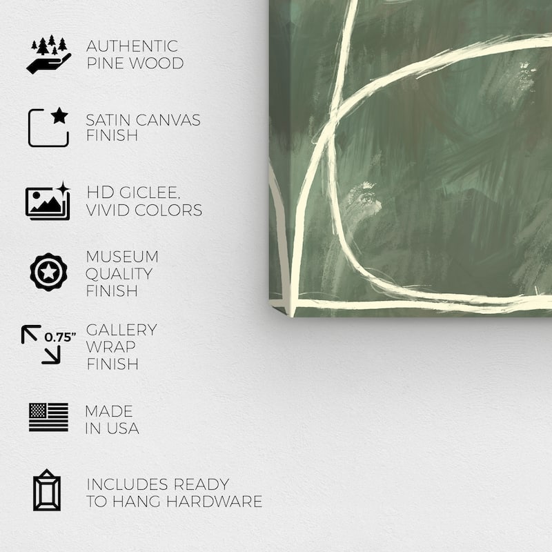 Wynwood Studio Canvas Drinks and Spirits Just Cheers Orange and Light Green Modern & Contemporary Wall Art Canvas Print