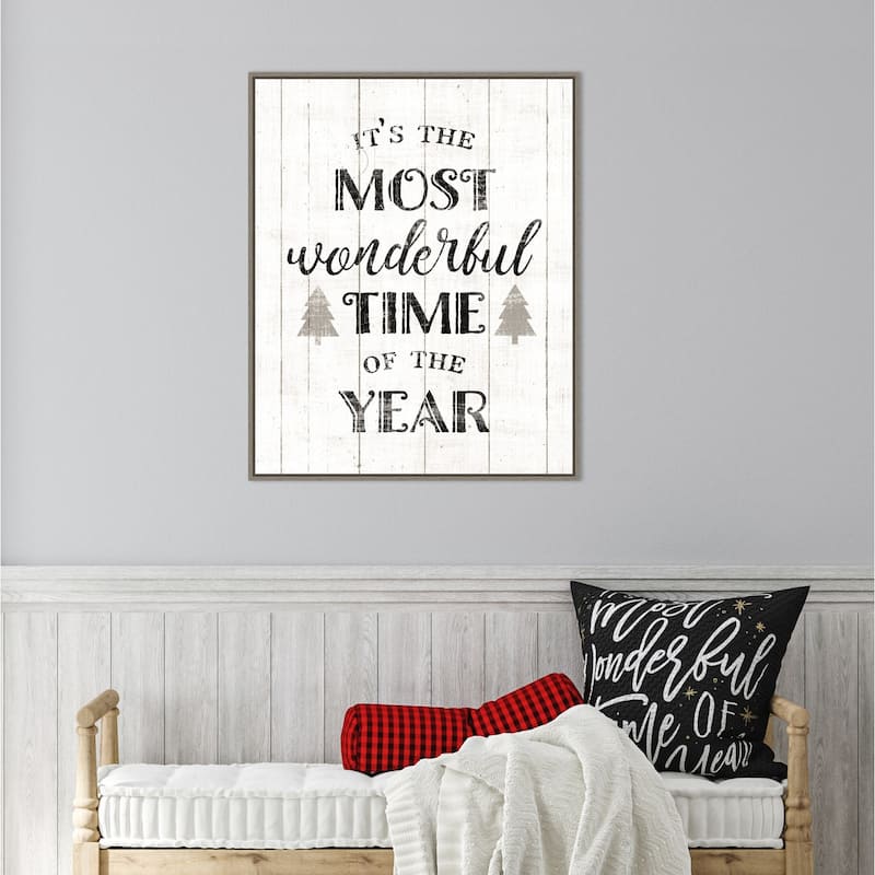 Wonderful Time by Wild Apple Portfolio Framed Canvas Wall Art