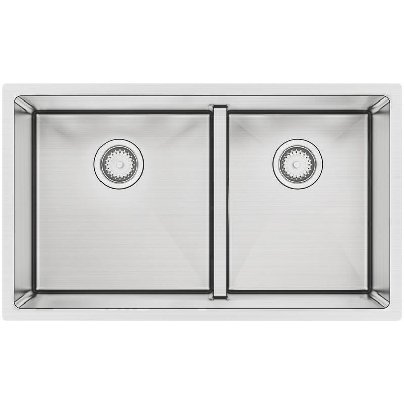 Karran USA EL-77-PK1 Elite 32" Undermount Double Basin Stainless Steel