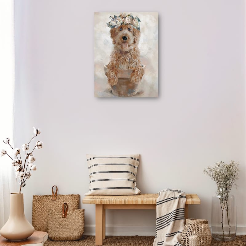 Potted Pals III By Studio Arts Canvas Art Print