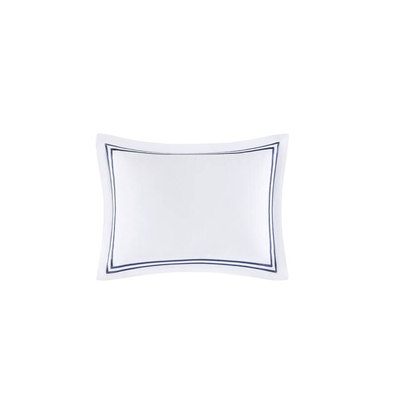 Madison Park Signature 500 Thread Count Luxury Collection 100% Cotton Sateen Embroidered Comforter Set