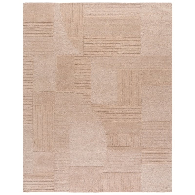SAFAVIEH Handmade Harvest Valbona Modern Contemporary Wool Rug - 8' x 10' - Brown