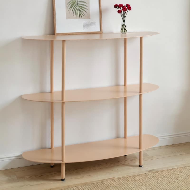 Curved Metal 3-Tier Shelf