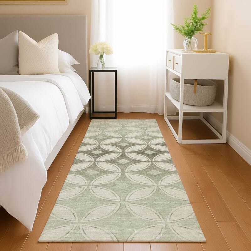 Machine Washable Indoor/ Outdoor Modern Gia Chantille Rug