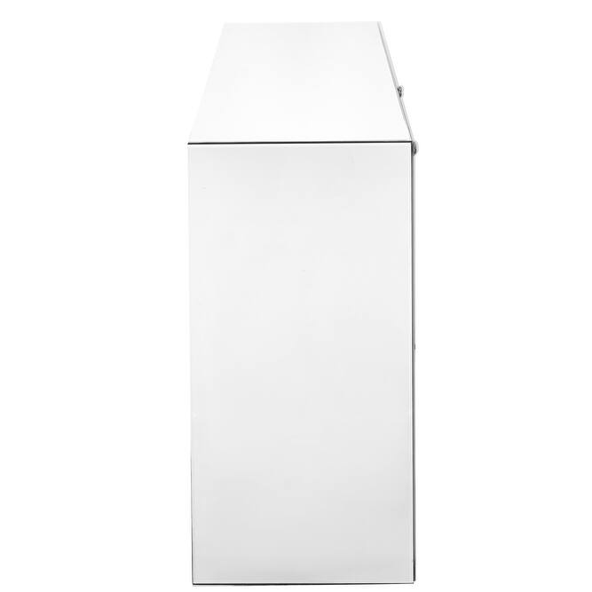 47 inch Rectangle Crystal Vanity Table in Clear Mirror Finish