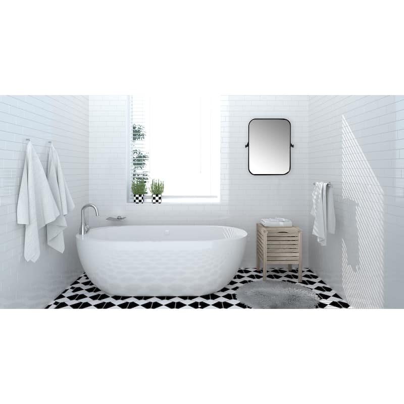 Metal Framed Pivoting Wall Mirror