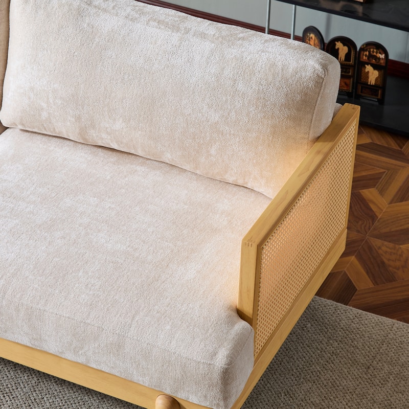 Christopher Knight Home-Lisa Fabric Arm 3-Seater Sofa