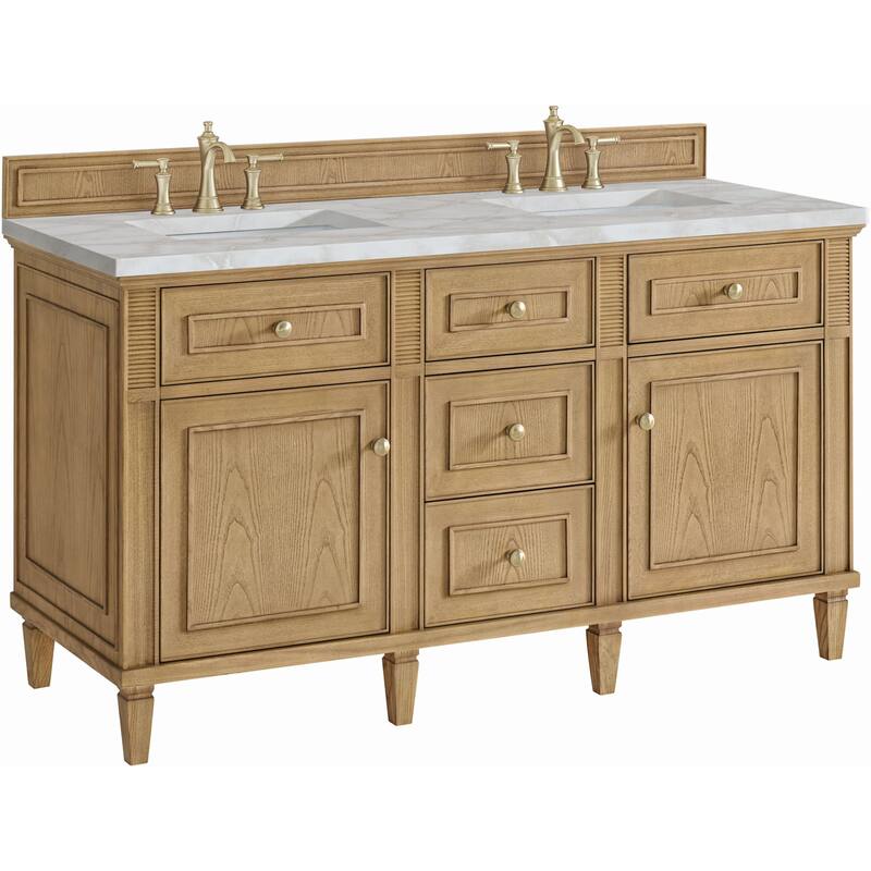 James Martin Vanities 424-V60D-FVSL Lorelai 60" Free Standing Double