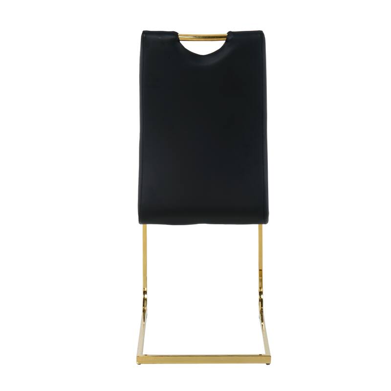 Modern Dining Chairs with Faux Leather Padded Seat