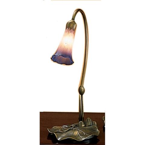 Meyda Tiffany Stained Glass / Tiffany Desk Lamp from the Lilies