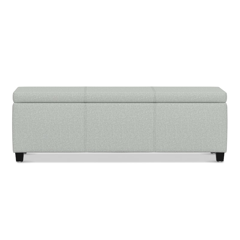 WYNDENHALL Franklin 48-in. Wide Contemporary Rectangular Storage Ottoman