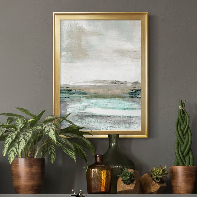 Summer Teal I Premium Framed Print - Ready to Hang