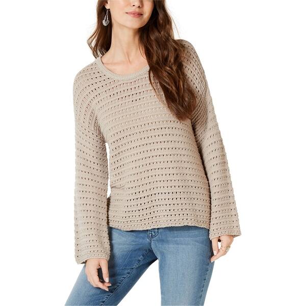 Style Co Womens Pointelle Pullover Sweater Beige X Large Overstock 30118050