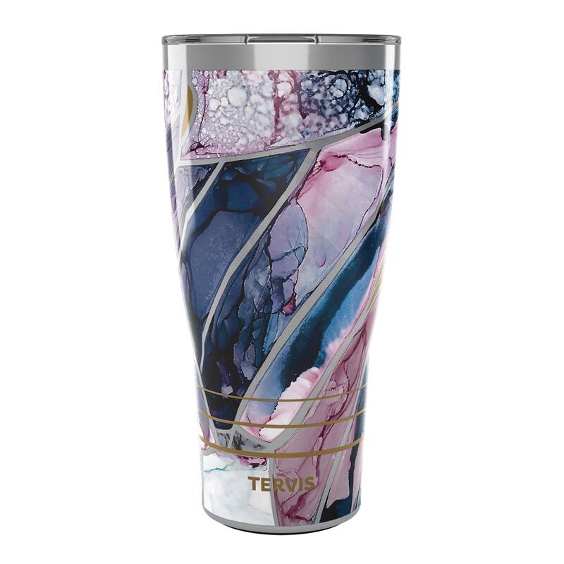 Tervis Traveler Inkreel Butterfly Wing Triple Walled Insulated Travel Tumbler, Stainless Steel - 30oz