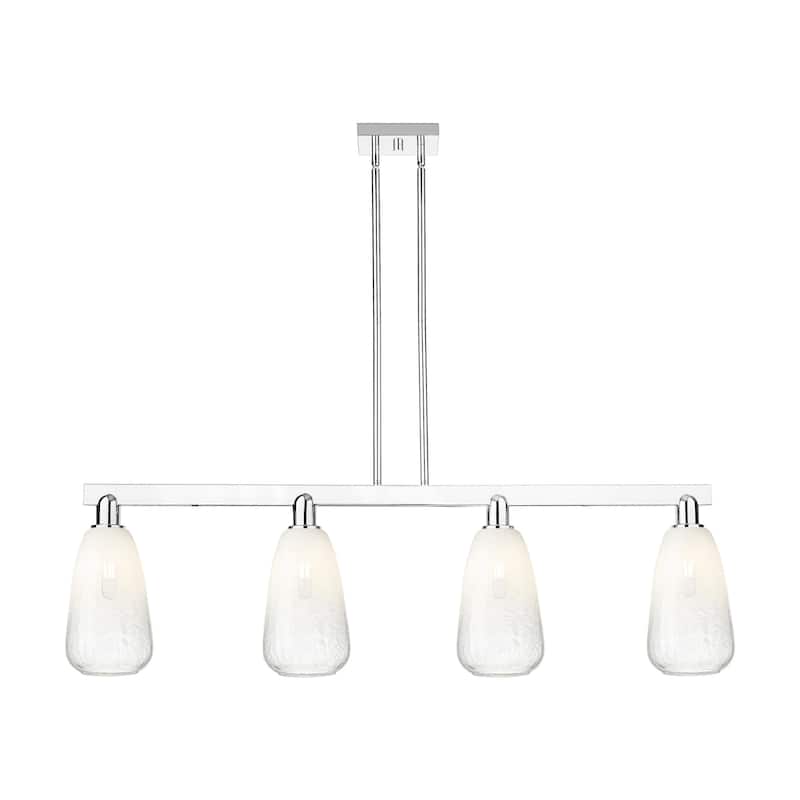 Innovations Lighting 716-4I-8-46 Brookhaven Almond Linear Brookhaven - Polished Chrome / Opal
