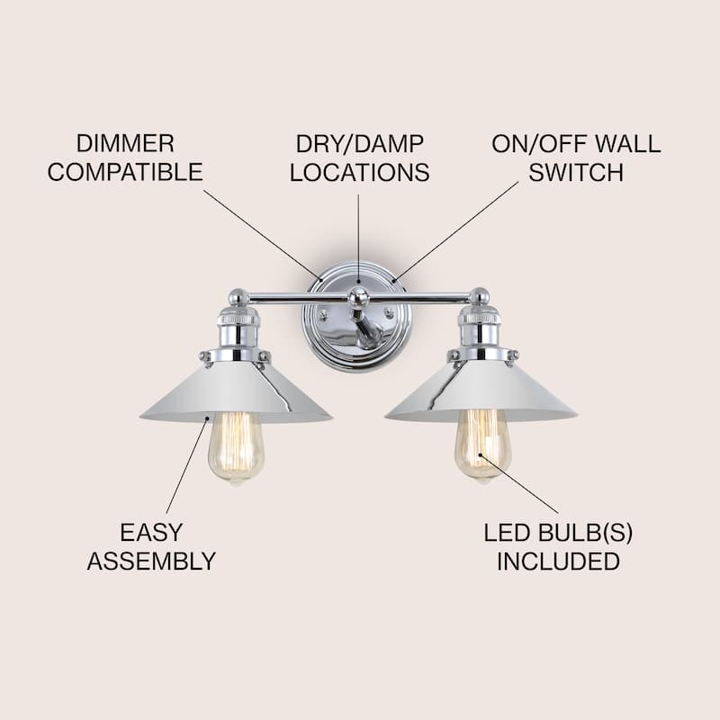 Florence Metal Shade Sconce, by JONATHAN Y