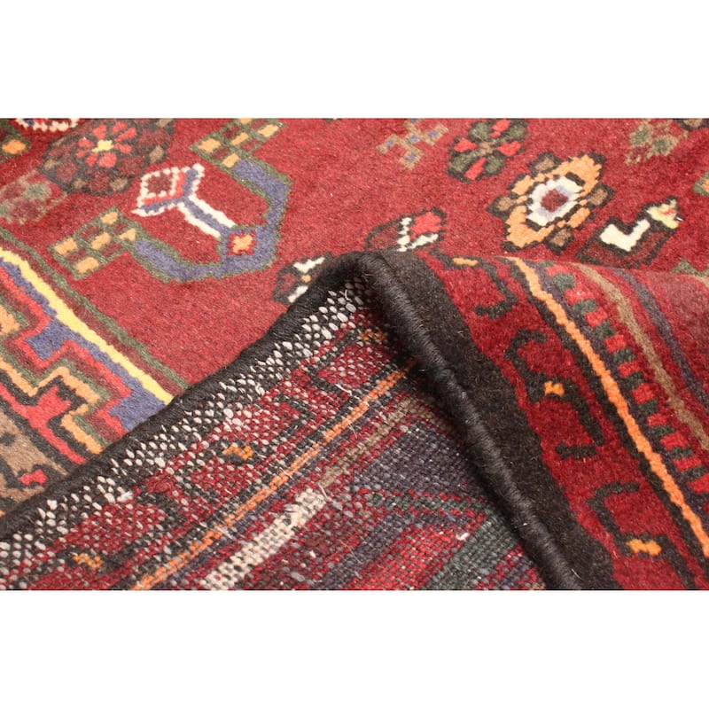 ECARPETGALLERY Hand-knotted Andelz Red Wool Rug - 4'1 x 6'5