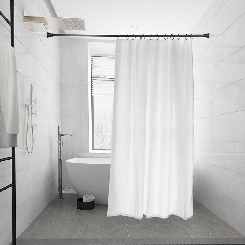 Utopia Alley Adjustable 72-Inch Shower Curtain Tension Rod - Rust-Proof Aluminum with Rubber End Cap, No Drill Installation