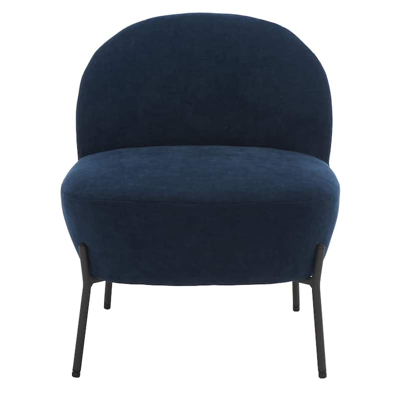 SAFAVIEH Geena Petite Velvet Slipper Chair - 21 In. W x 26 In. D x 26 In. H - 21Wx26Dx26H