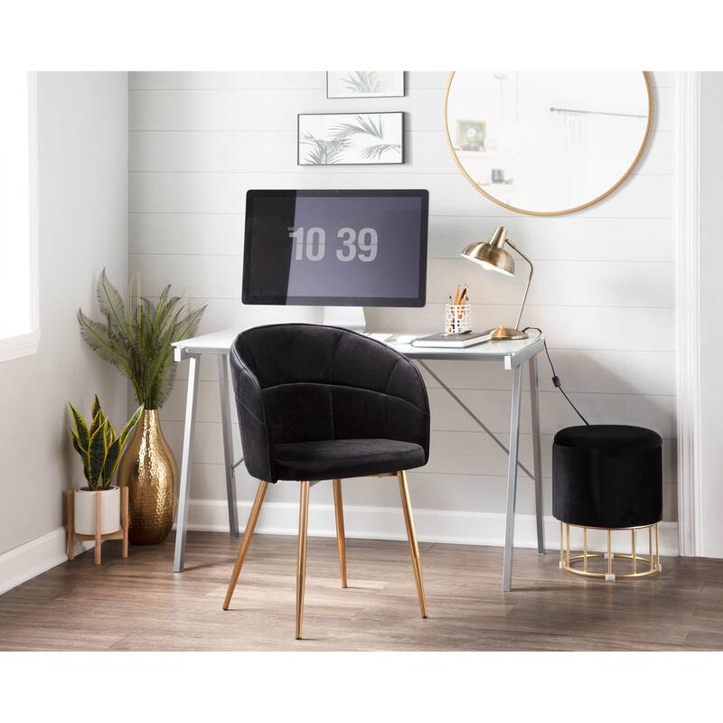 Silver Orchid Ralston Contemporary-Glam Velvet Upholstered Chair - N/A