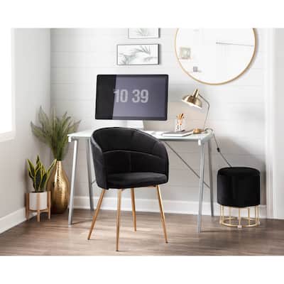 Silver Orchid Ralston Contemporary-Glam Velvet Upholstered Chair - N/A