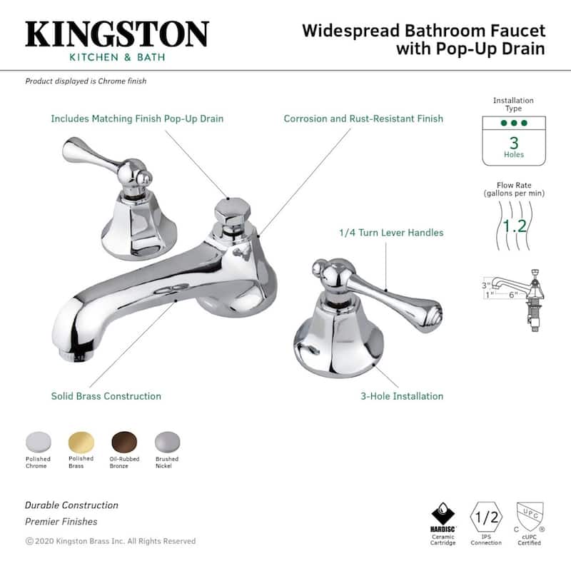 Metropolitan 8 in. Widespread Bathroom Faucet