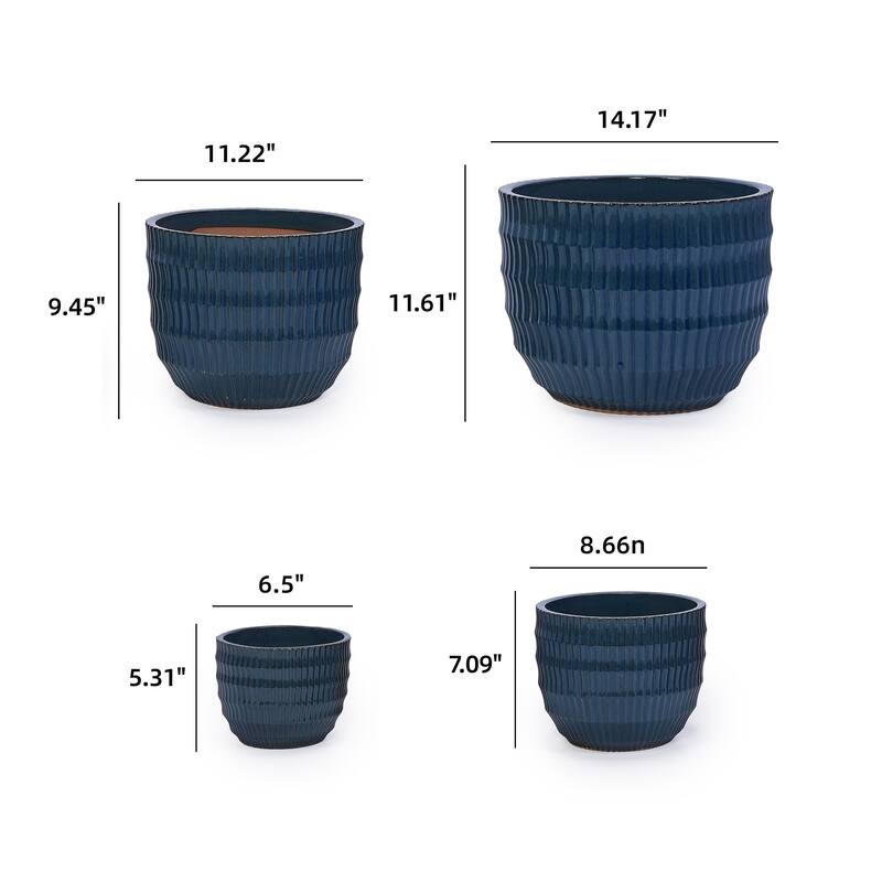 Handmade Terra Cotta Ceramic Planter Breathable Clay Drainage Holes