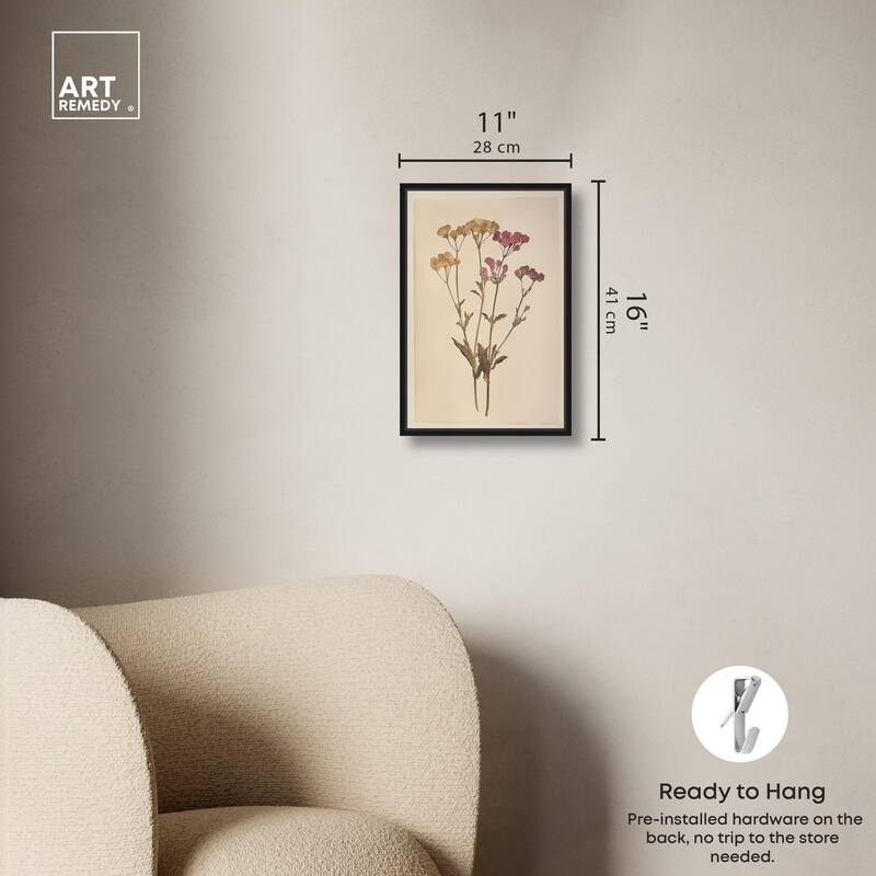 Dried Flower Canvas by Art Remedy