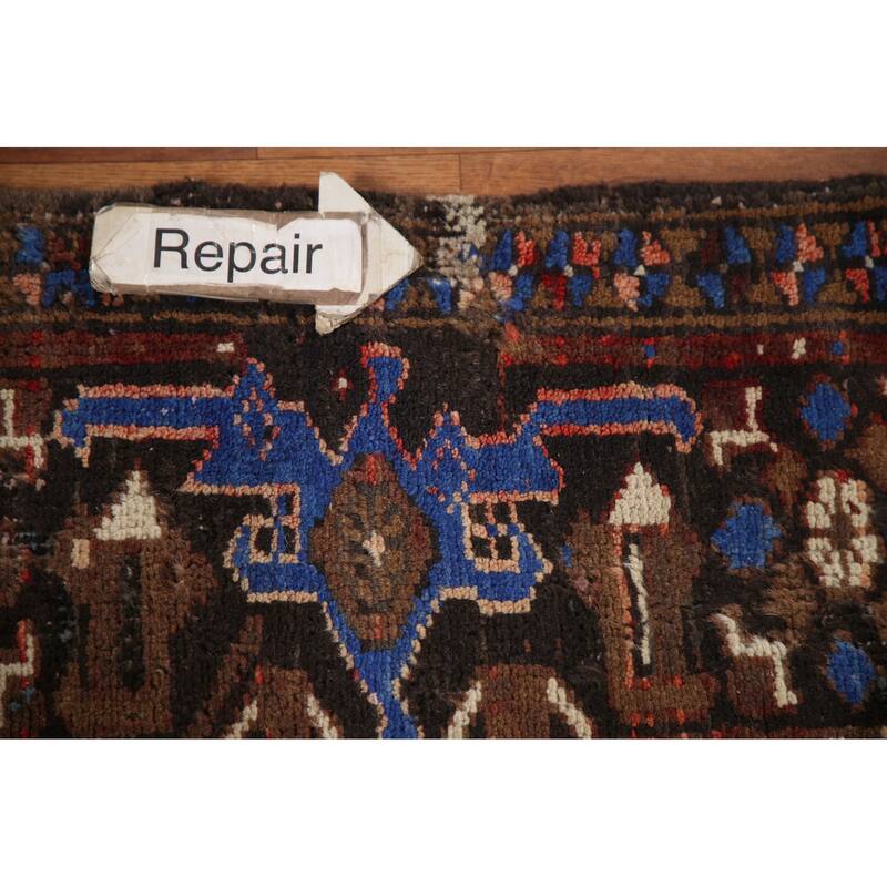 Hand Knotted Oriental 100% Wool Carpet Traditional Medallion Red Heriz Area Rug - 10' 1'' X 7' 5''