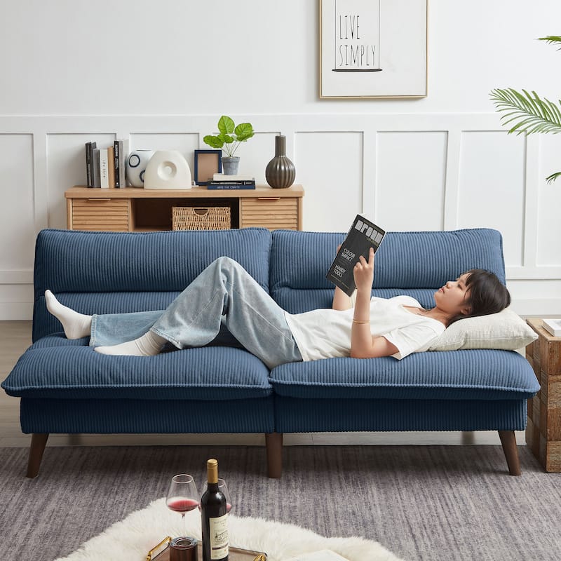 72.4" Armless Futon Sofa Bed