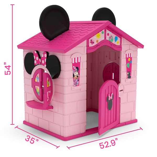 Minnie Mouse Plastic Indoor,Outdoor Playhouse with Easy Assembly Bed Bath & Beyond 36095981