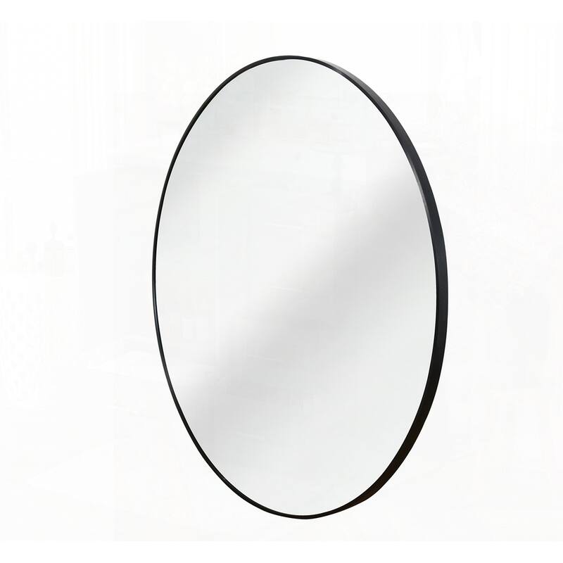 Metal Framed Round Bathrrom Mirror