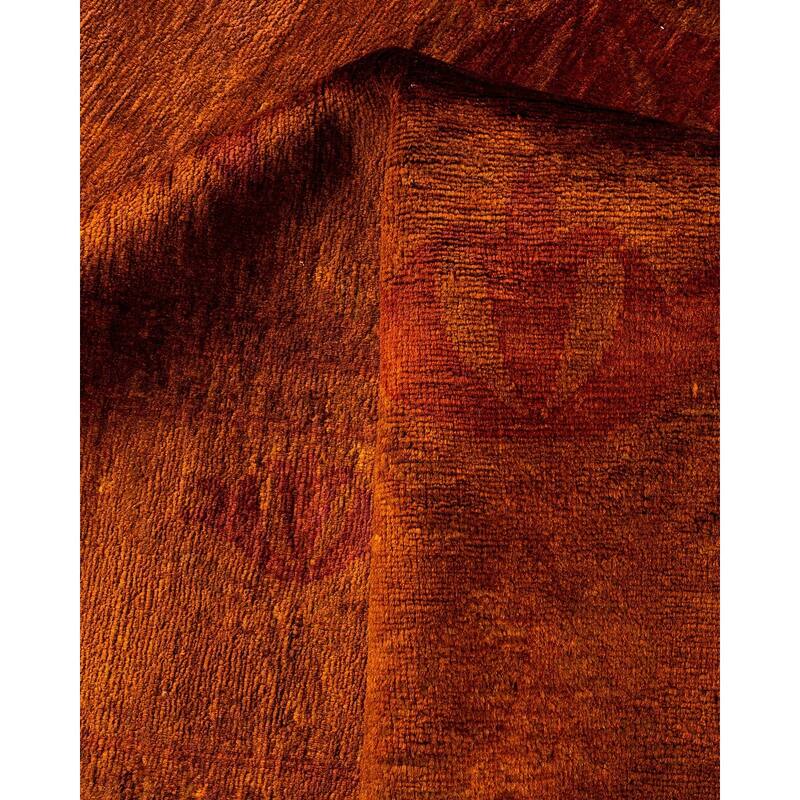 Vibrance, One-of-a-Kind Hand-Knotted Area Rug - Gold, 6' 2" x 9' 1" - 6' 2" x 9' 1"