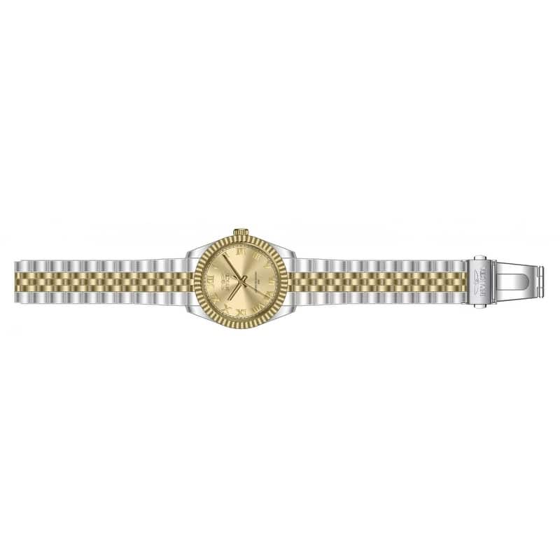 Invicta Men's 47404 Specialty Quartz 3 Hand Gold Dial Watch