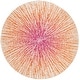 preview thumbnail 63 of 90, SAFAVIEH Evoke Juli Abstract Boho Burst Rug 3' x 3' Round - Fuchsia/Cream