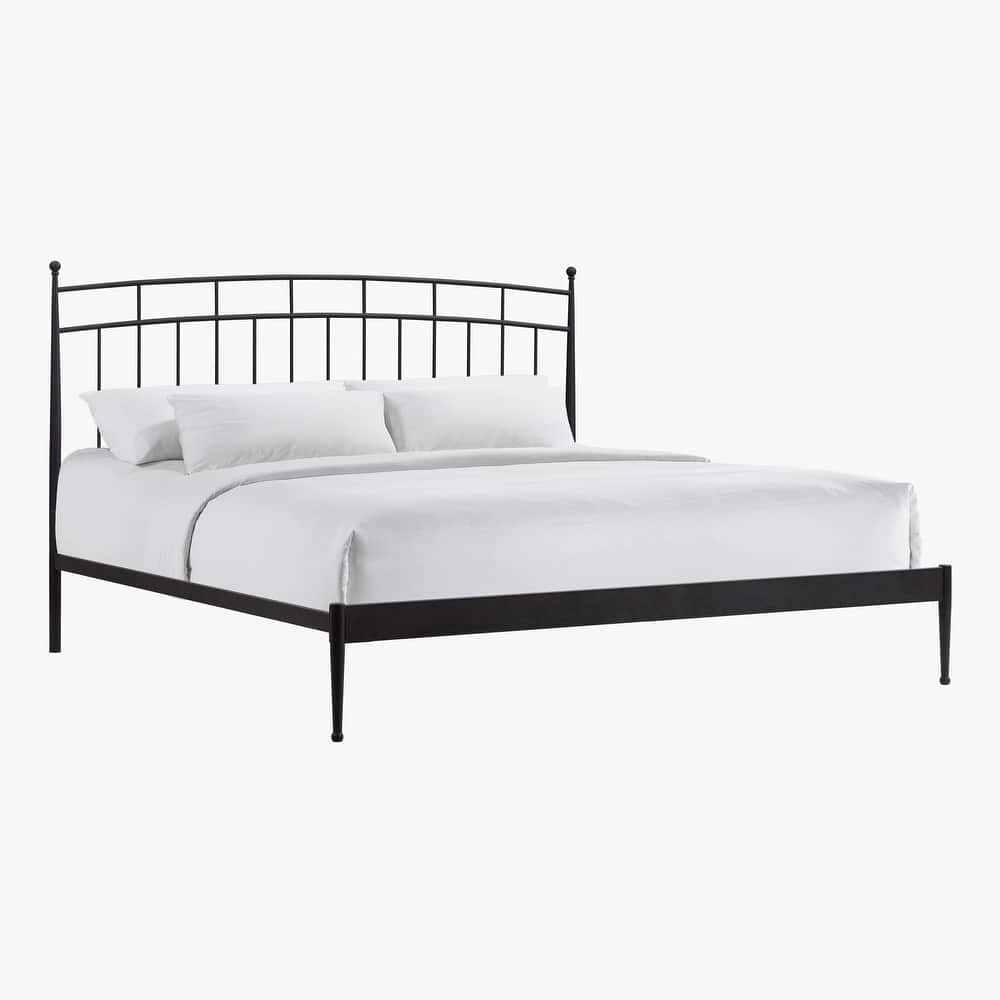 Intercon Traditional Metal Panel Bed, Black