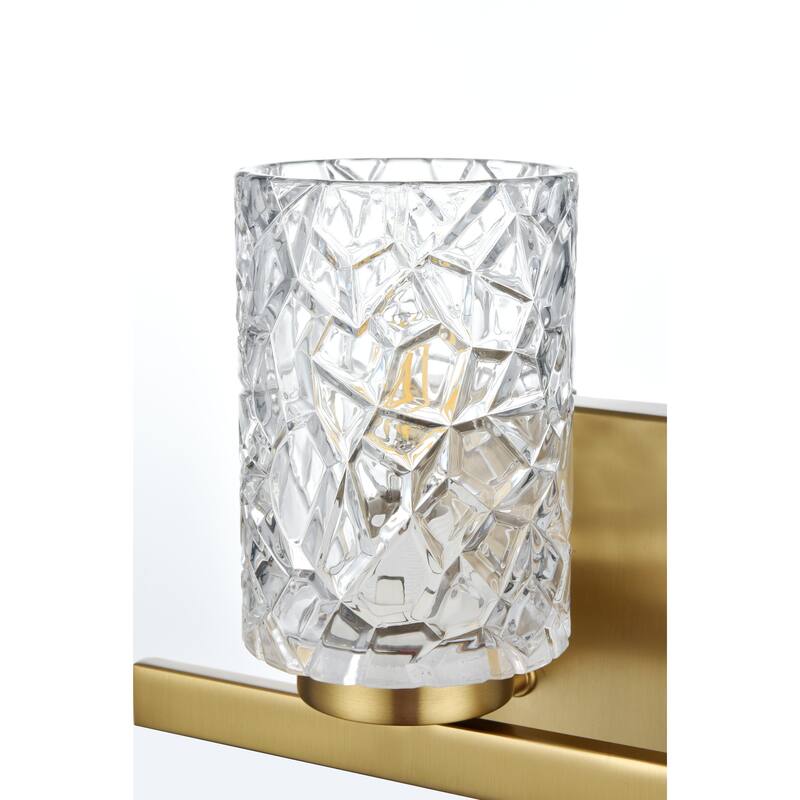 Cara 1 Light Bath Sconce with Clear Shade