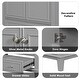 preview thumbnail 23 of 29, Modern 30 Inch Bathroom Vanity Base with Drawer and Adjustable Shelves, Cabinet Only without Sink