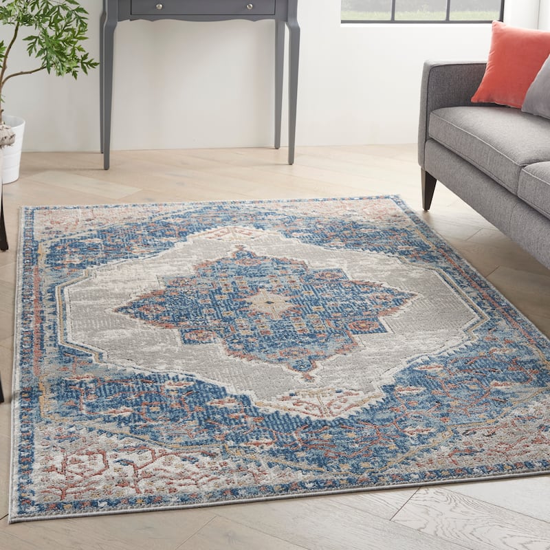 Nourison Concerto Vintage Persian Center Medallion Area Rug