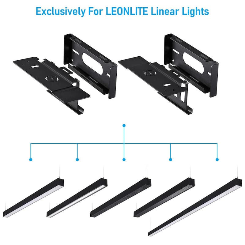 Wall Mount Kit for LED Linear Lights, SPCC Steel Bracket