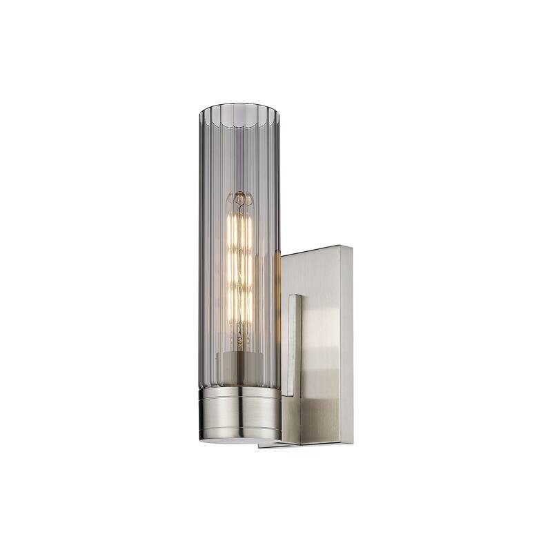 Innovations Lighting Empire - 1 Light 11" Wall-Mounted Sconce - Satin Nickel/Light Smoke